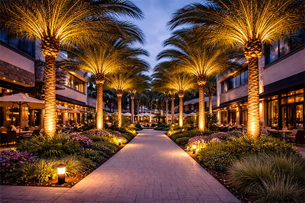 Commercial Palm Lighting
