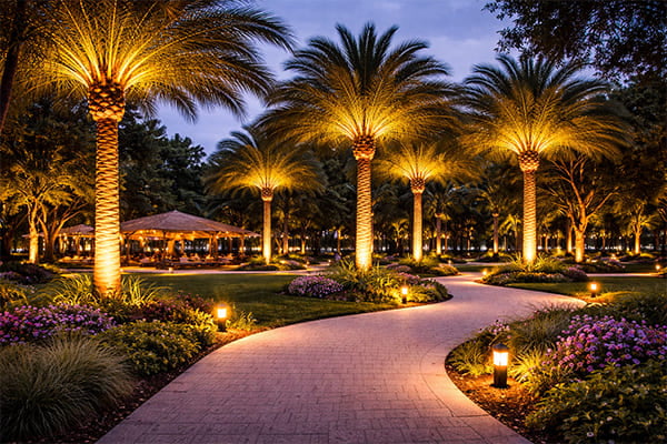 Park Palm Tree Lights