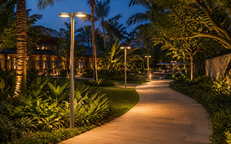 Hotel Resort Garden installation