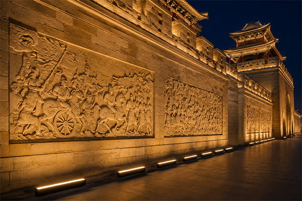 LED wall washer on cultural heritage buildings