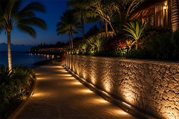Australia resort wall washer lighting project