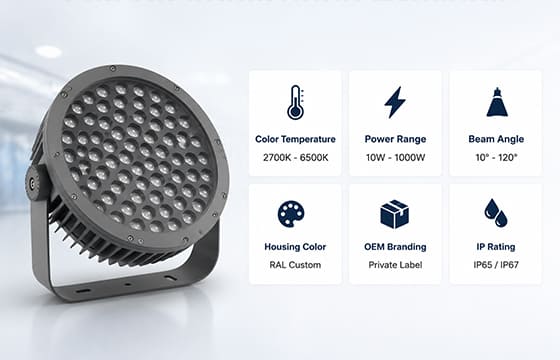 Custom LED Floodlight Manufacturing
