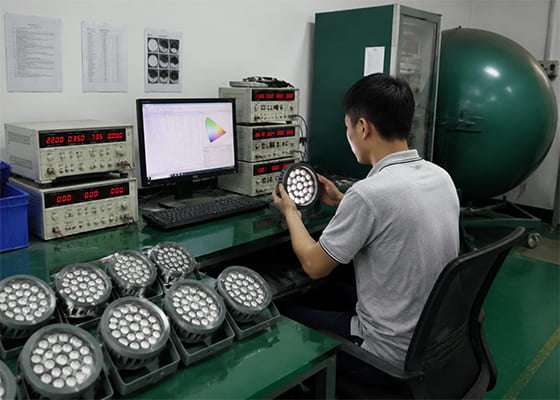 LED Floodlight Quality Testing Process