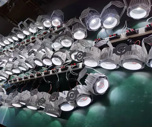 100% aging test quality control at Upward Lighting factory