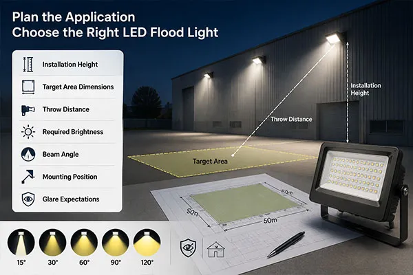 LED flood light application planning for importing LED flood lights from China
