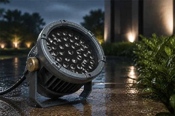 Outdoor LED flood lights for market compliance and weather exposure