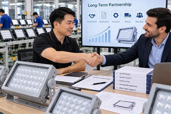 Long-term sourcing with LED flood light manufacturers in China