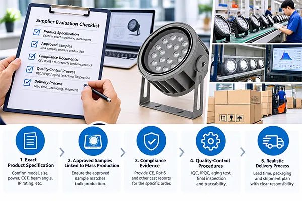 How to Evaluate LED Flood Light Suppliers Before Placing an Order?