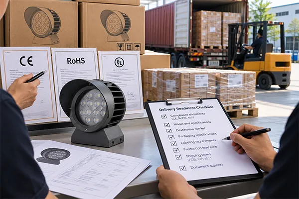 LED flood light supplier compliance and wholesale delivery readiness