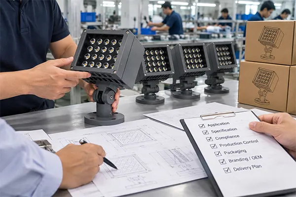 OEM LED Flood Light Manufacturing in China: What Buyers Need to Know