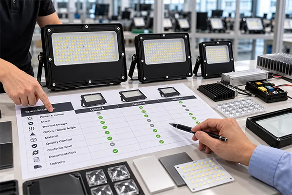 ODM LED Flood Light Supplier Comparison Comparing ODM LED flood light solutions beyond unit price